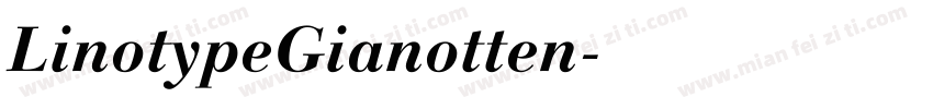 LinotypeGianotten字体转换