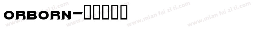 orborn字体转换