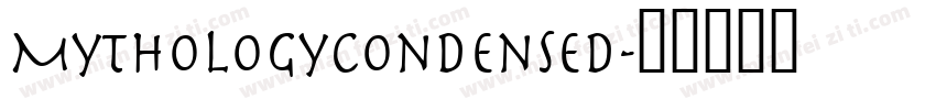 MythologyCondensed字体转换