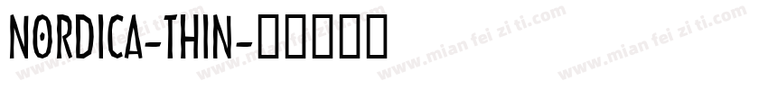Nordica-Thin字体转换