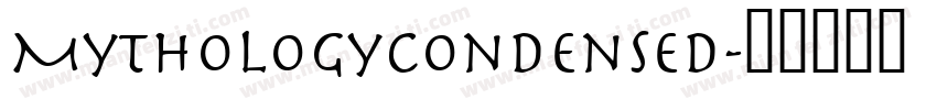 MythologyCondensed字体转换