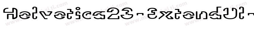 Helvetica23-ExtendUl字体转换