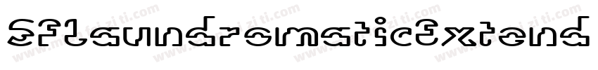 SFLaundromaticExtend字体转换