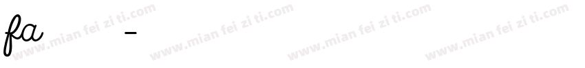 fa方正字体转换