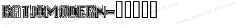 ratiomodern字体转换