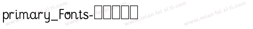 primary_Fonts字体转换