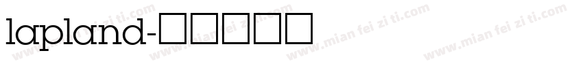 lapland字体转换