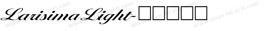 LarisimaLight字体转换
