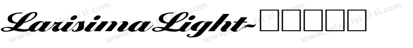 LarisimaLight字体转换