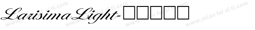 LarisimaLight字体转换