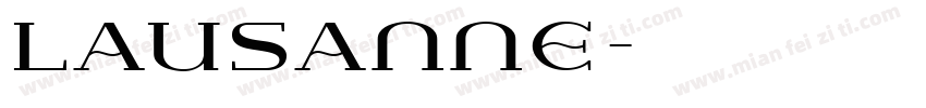 Lausanne字体转换