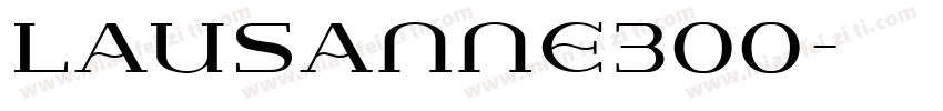 Lausanne300字体转换