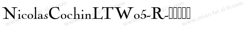 NicolasCochinLTW05-R字体转换