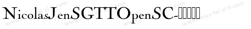 NicolasJenSGTTOpenSC字体转换