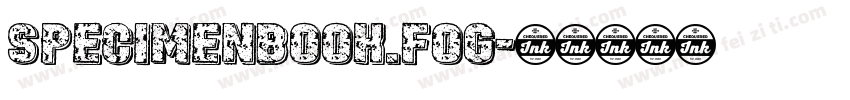 SpecimenBook.fog字体转换