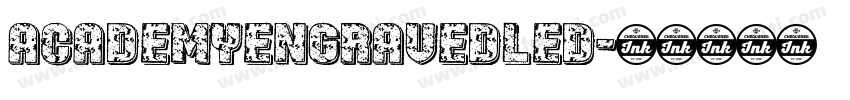 academyengravedled字体转换