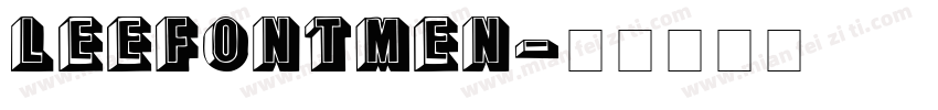 LEEFONTMEN字体转换