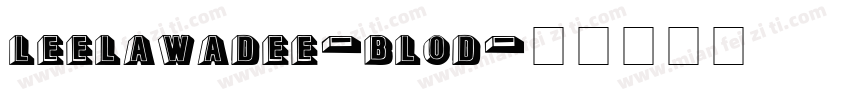 leelawadee-blod字体转换