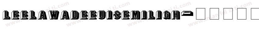 leelawadeeuisemiligh字体转换