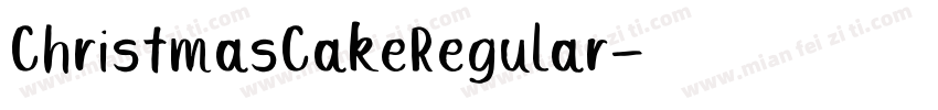 ChristmasCakeRegular字体转换