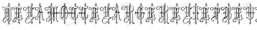 DelamottelargereliefBeveled-MdwJ字体转换