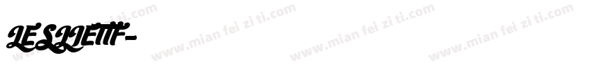 LESLIETTF字体转换