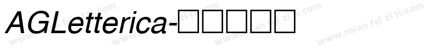 AGLetterica字体转换