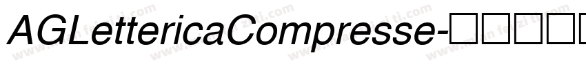 AGLettericaCompresse字体转换