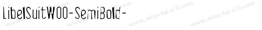 LibelSuitW00-SemiBold字体转换