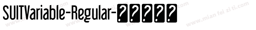 SUITVariable-Regular字体转换