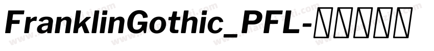FranklinGothic_PFL字体转换