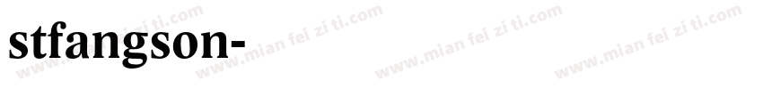 stfangson字体转换
