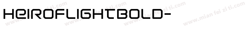 HeirofLightBold字体转换