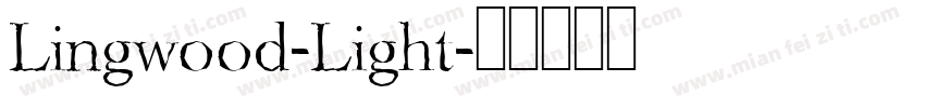 Lingwood-Light字体转换