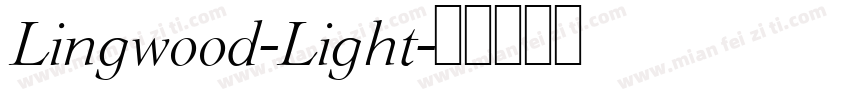 Lingwood-Light字体转换
