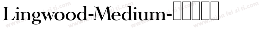 Lingwood-Medium字体转换