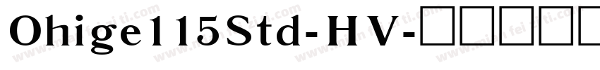Ohige115Std-HV字体转换