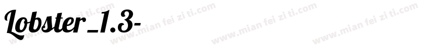 Lobster_1.3字体转换