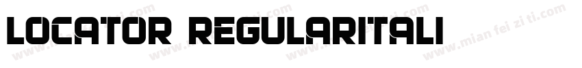 Locator-RegularItali字体转换