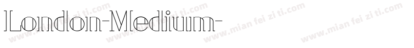 London-Medium字体转换