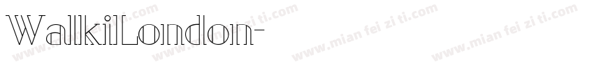 WalkiLondon字体转换