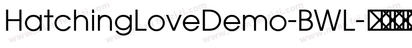 HatchingLoveDemo-BWL字体转换