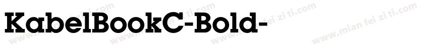 KabelBookC-Bold字体转换