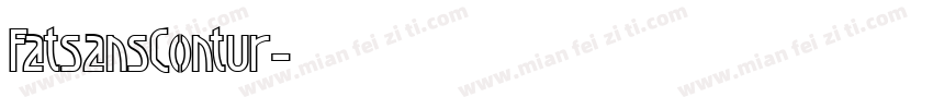 FatsansContur字体转换