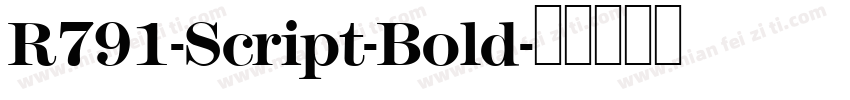 R791-Script-Bold字体转换