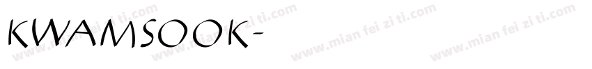 KwamSook字体转换