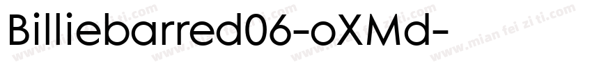 Billiebarred06-oXMd字体转换