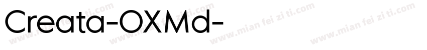 Creata-OXMd字体转换
