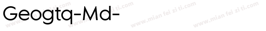 Geogtq-Md字体转换
