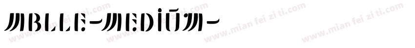 MBlle-Medium字体转换